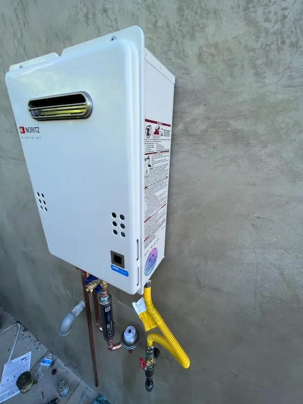 Tankless water heater installation for Cypresswood homes